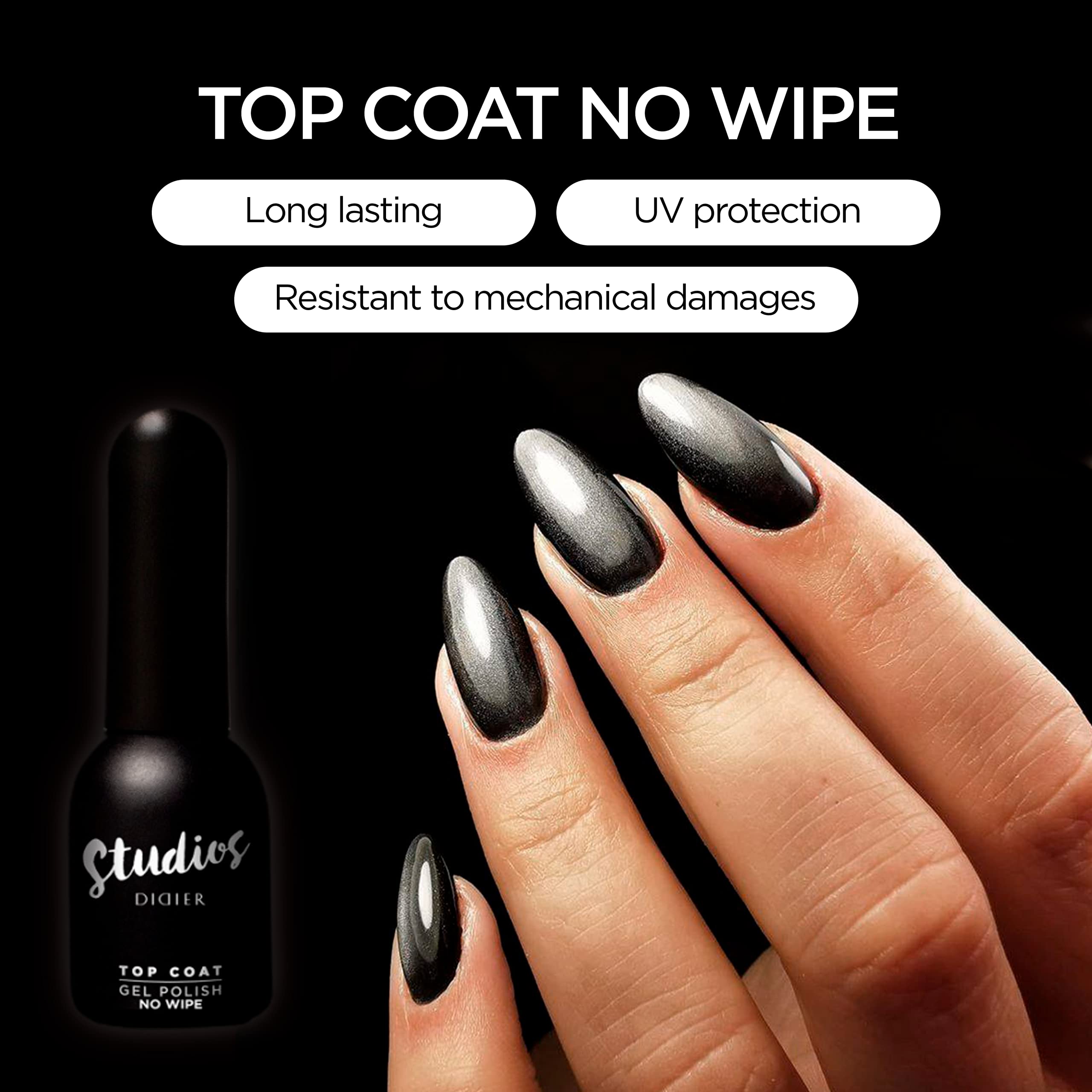 Amazon.com: DIDIER LAB - Premium Top Coat Gel Nail Polish - High